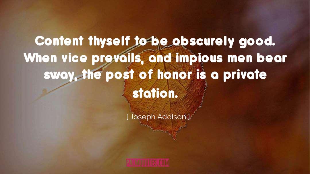 Obscurely Crossword quotes by Joseph Addison