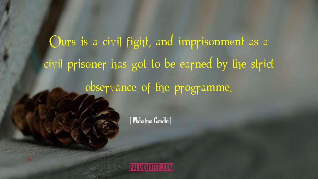 Observance quotes by Mahatma Gandhi