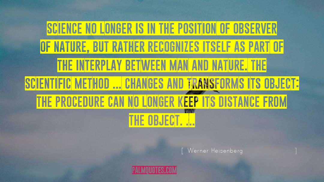 Observer Of Nature quotes by Werner Heisenberg