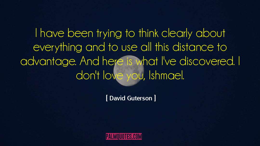 Obsessive Love quotes by David Guterson
