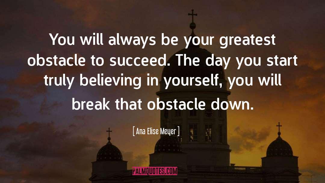 Obstacle quotes by Ana Elise Meyer