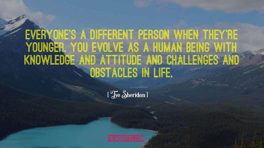 Obstacles In Life quotes by Tye Sheridan