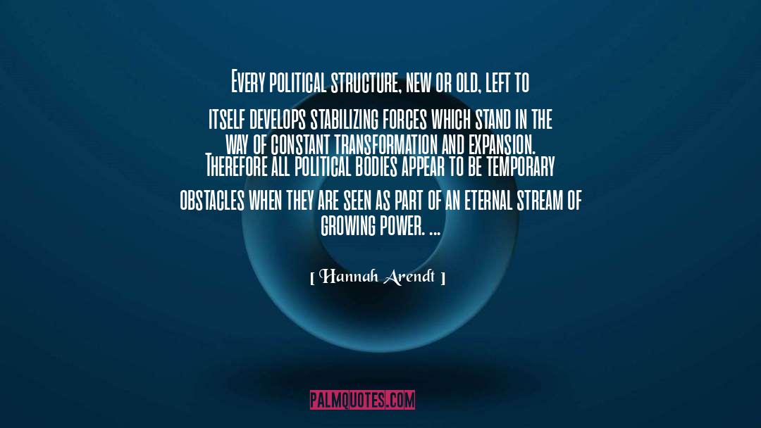 Obstacles quotes by Hannah Arendt