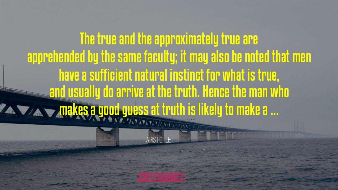 Obstacles To Truth quotes by Aristotle.
