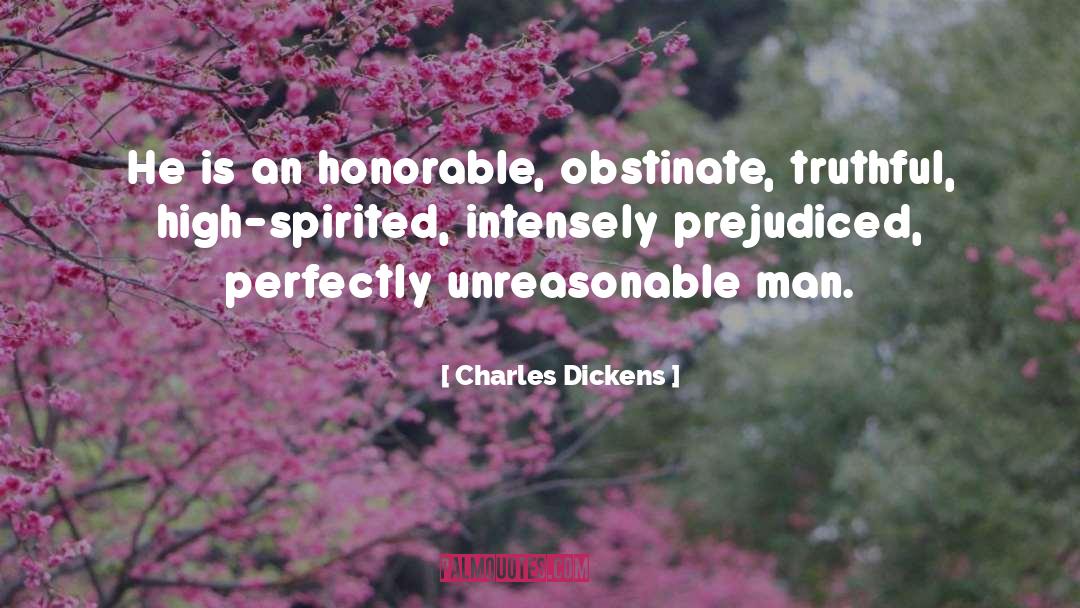 Obstinate quotes by Charles Dickens