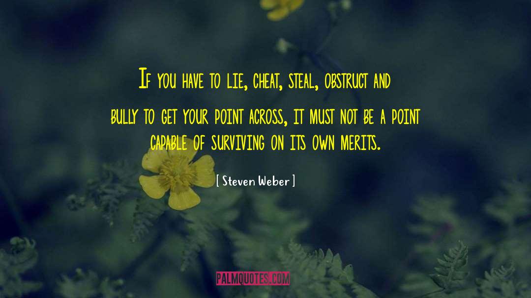 Obstruct quotes by Steven Weber