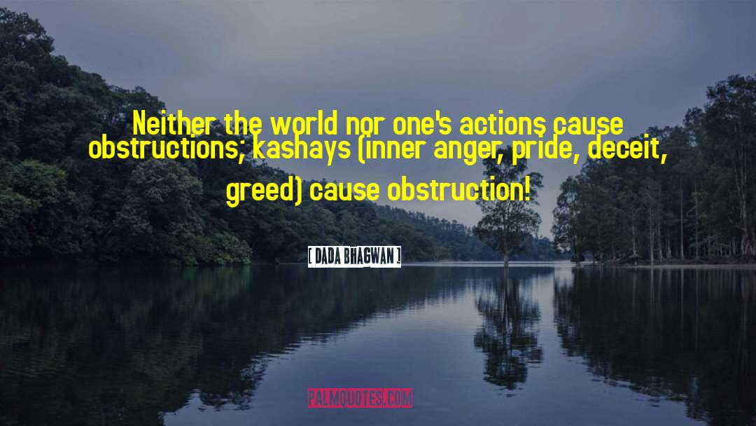 Obstructions quotes by Dada Bhagwan