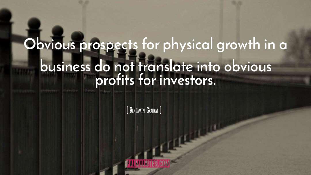 Obvious quotes by Benjamin Graham