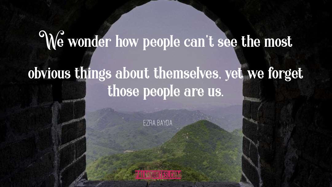 Obvious Things quotes by Ezra Bayda