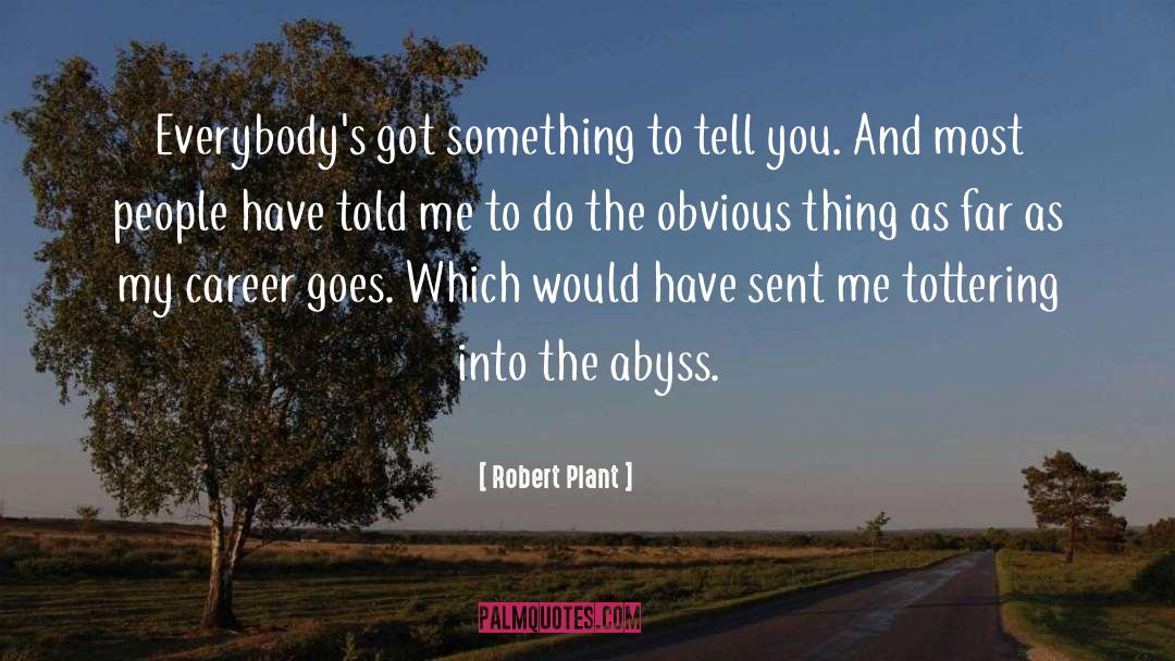 Obvious Things quotes by Robert Plant