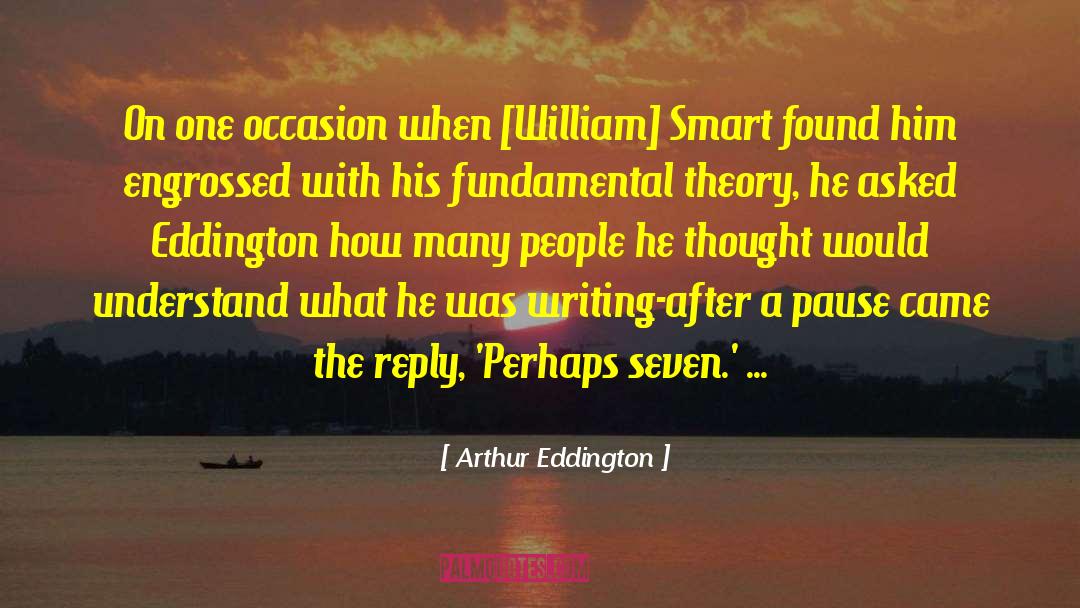 Occasion Do quotes by Arthur Eddington