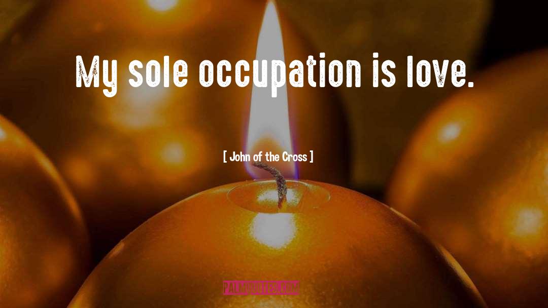 Occupation quotes by John Of The Cross