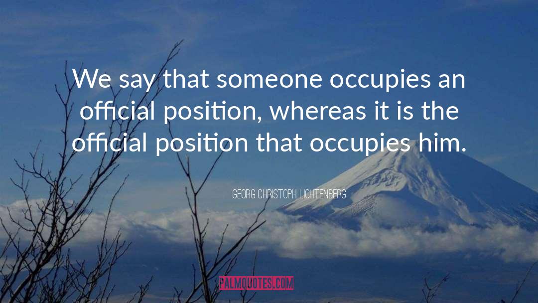 Occupies quotes by Georg Christoph Lichtenberg