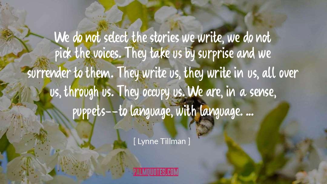 Occupy quotes by Lynne Tillman