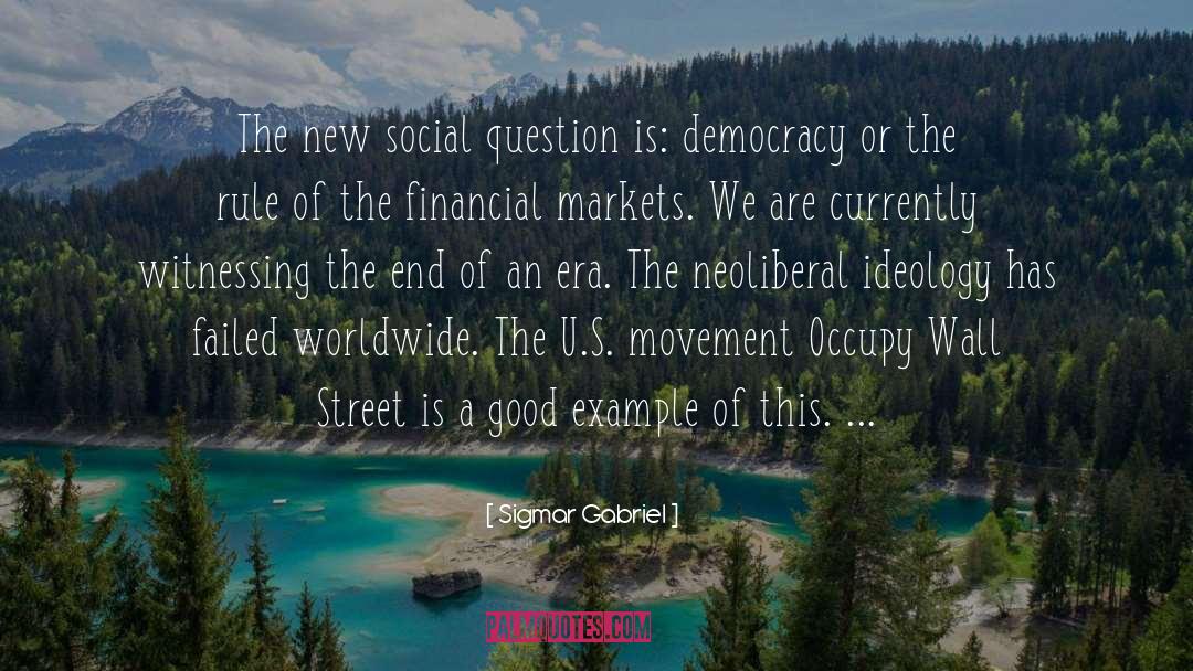 Occupy Wall Street quotes by Sigmar Gabriel