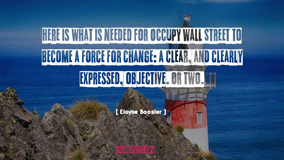 Occupy Wall Street quotes by Elayne Boosler