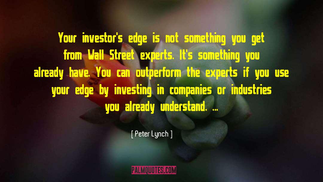 Occupy Wall Street quotes by Peter Lynch