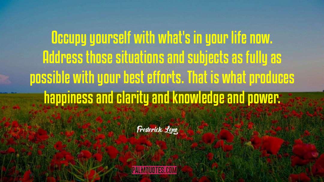 Occupy Yourself quotes by Frederick Lenz