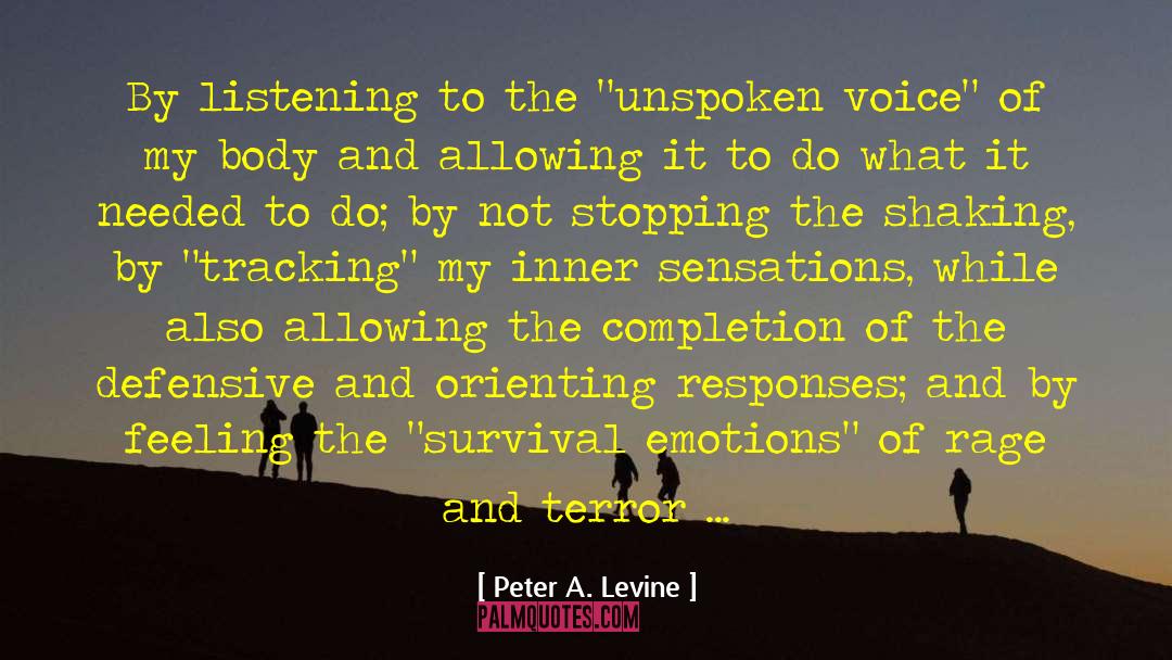 Occurrences quotes by Peter A. Levine