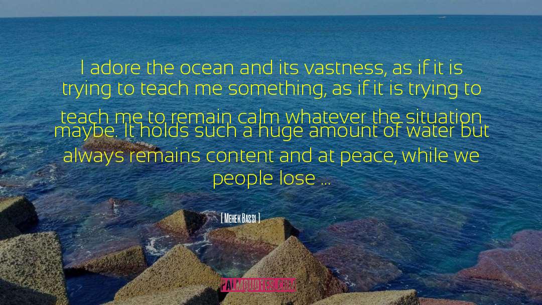 Ocean Calmness quotes by Mehek Bassi