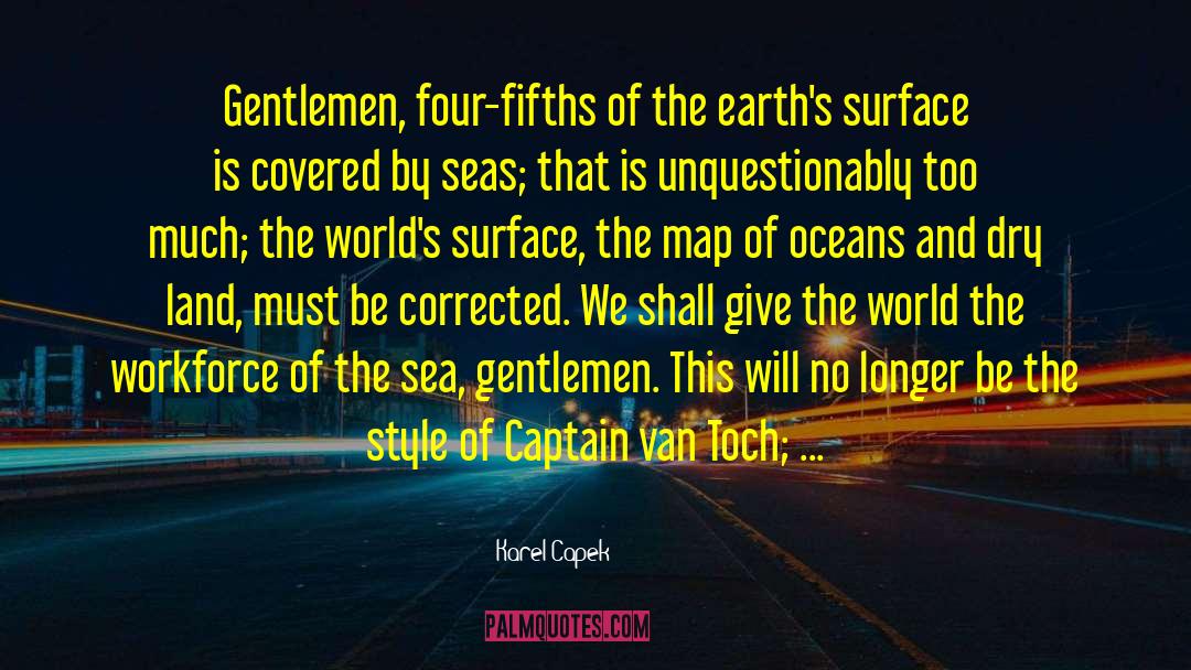 Ocean The Shoreline quotes by Karel Capek