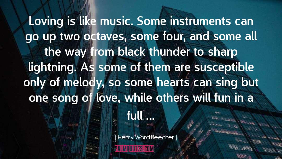 Octaves quotes by Henry Ward Beecher
