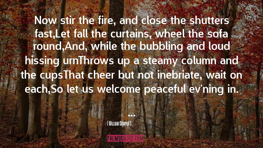 October And Fall quotes by William Cowper