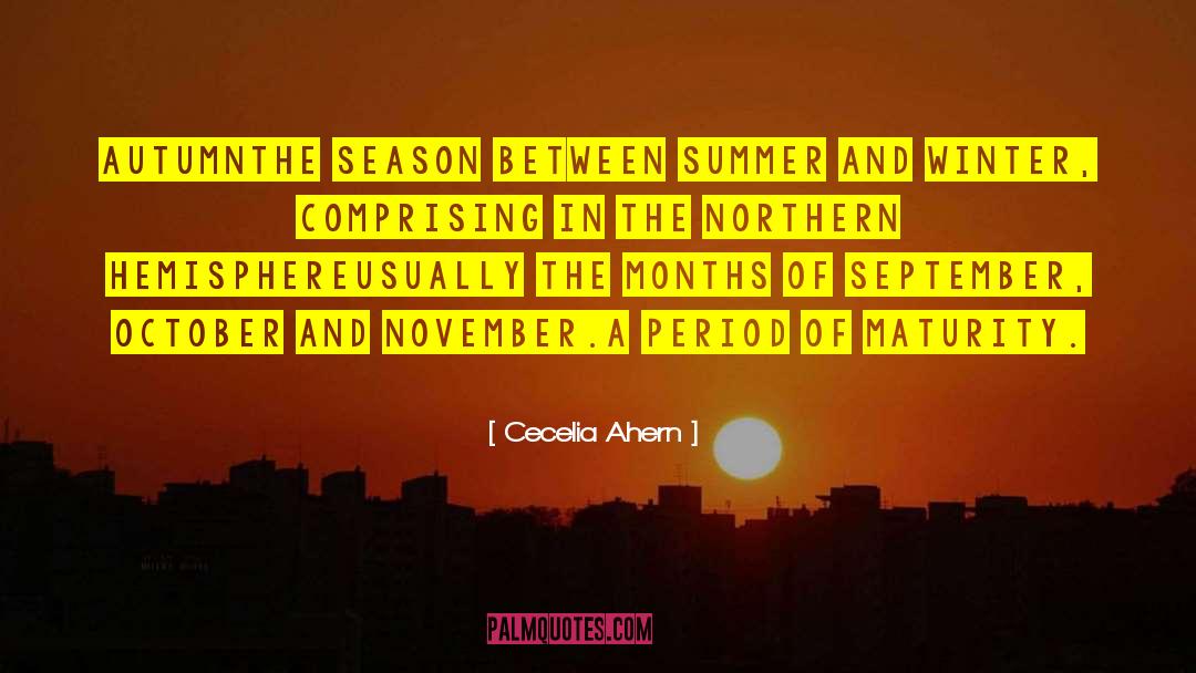 October quotes by Cecelia Ahern