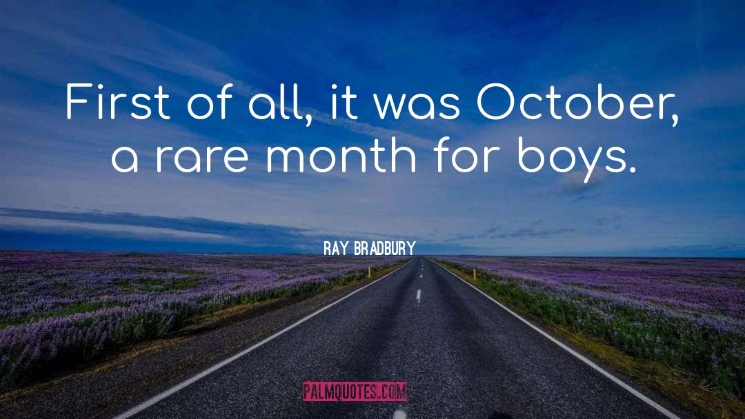 October quotes by Ray Bradbury