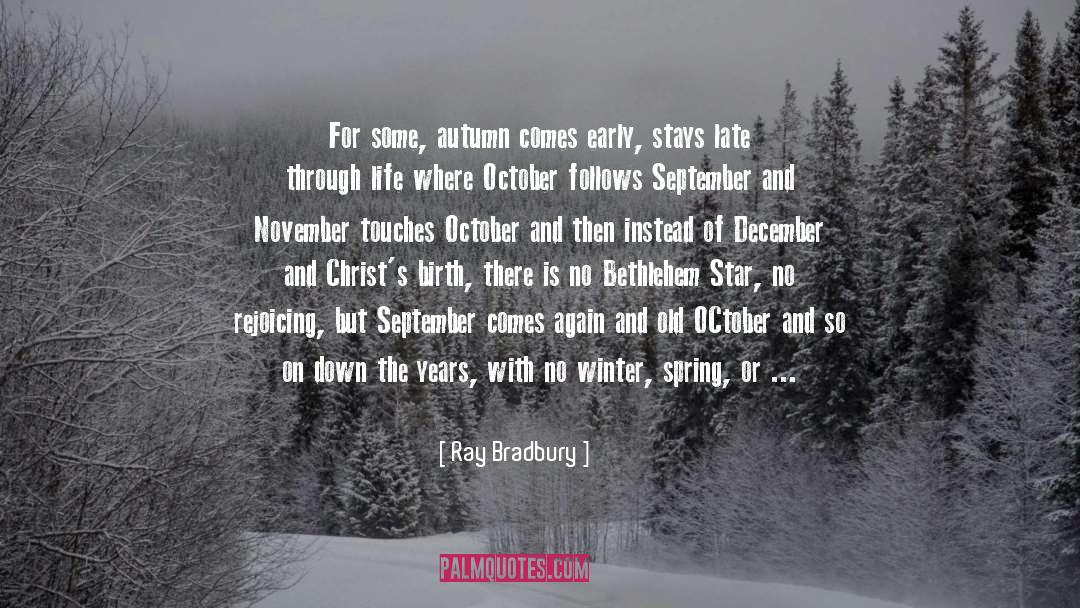 October quotes by Ray Bradbury