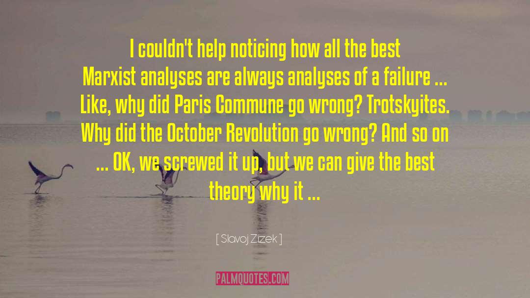 October Revolution quotes by Slavoj Zizek