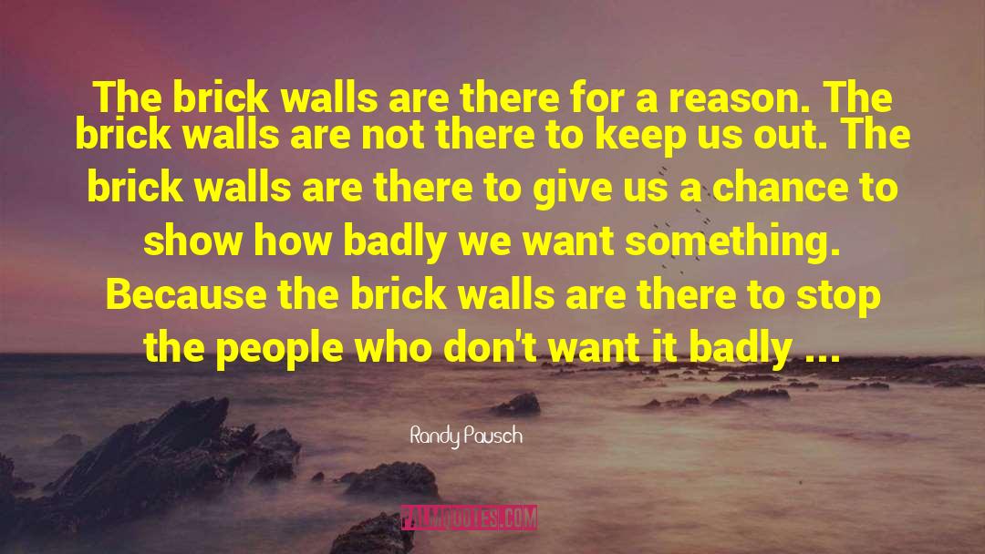 Ocua Brick quotes by Randy Pausch