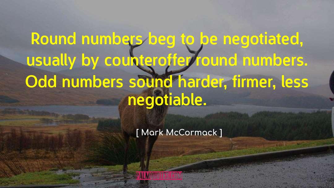 Odd Numbers quotes by Mark McCormack