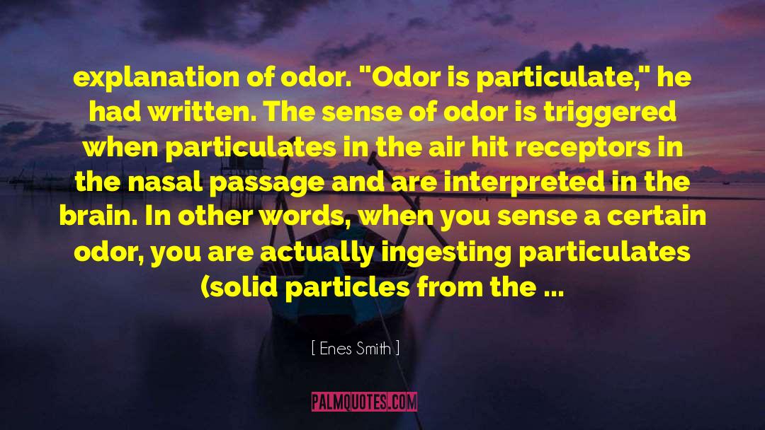 Odor quotes by Enes Smith