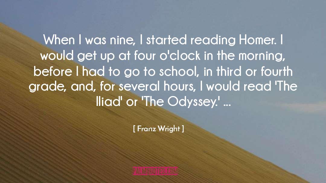 Odyssey quotes by Franz Wright