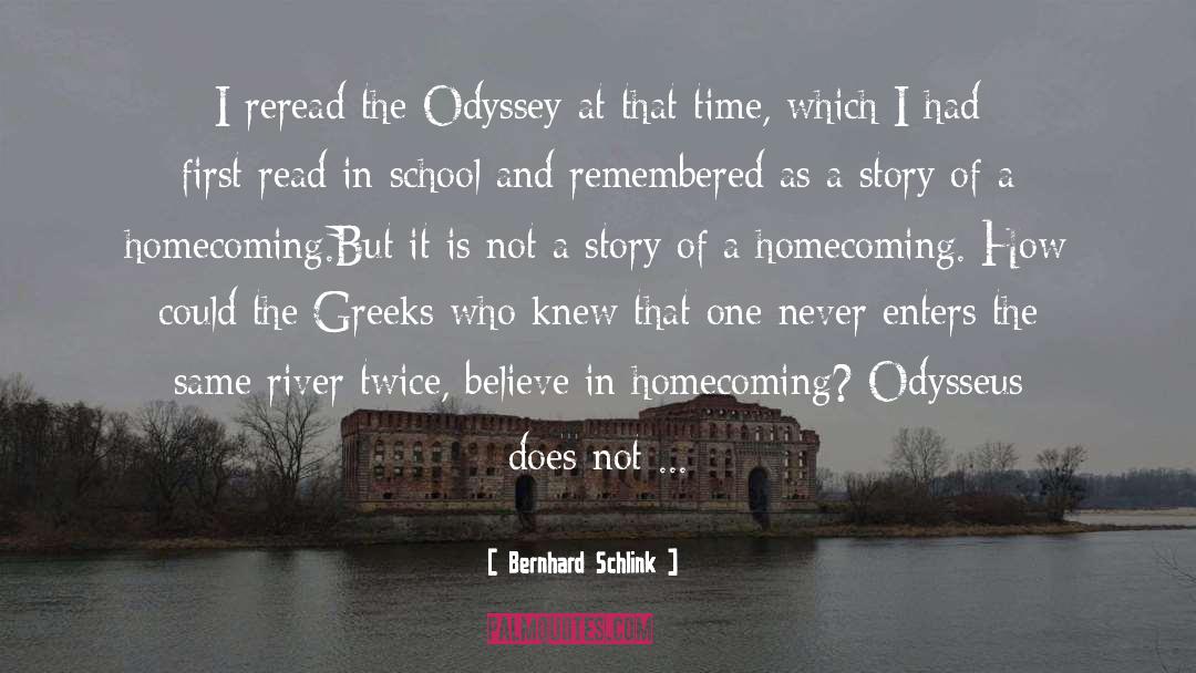 Odyssey quotes by Bernhard Schlink