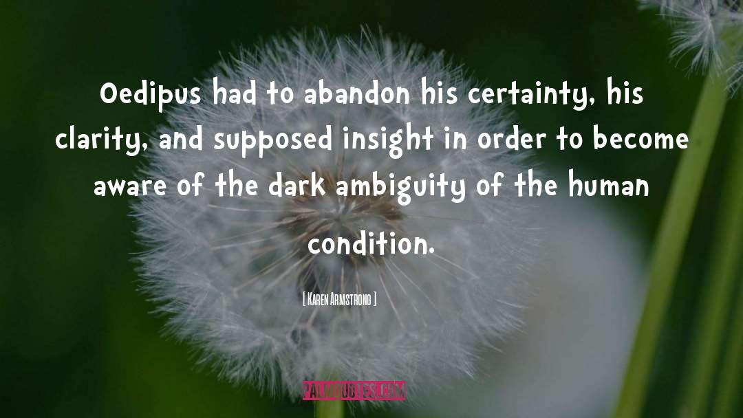 Oedipus quotes by Karen Armstrong