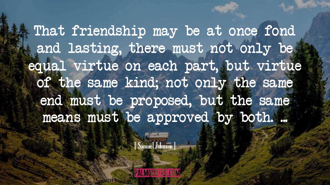 Oes Friendship quotes by Samuel Johnson