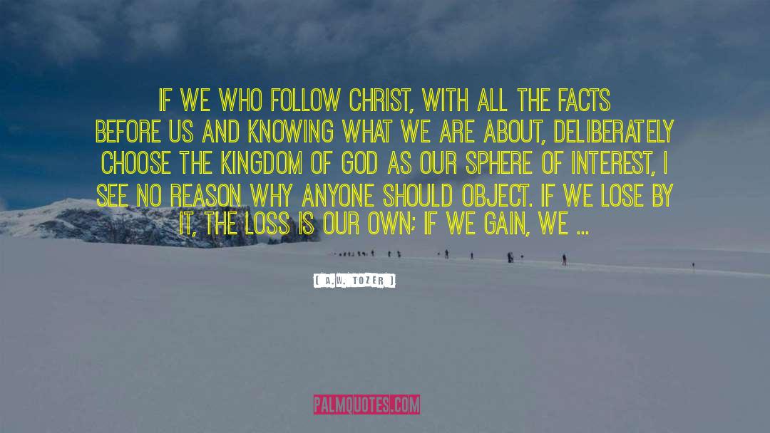 Of Interest quotes by A.W. Tozer