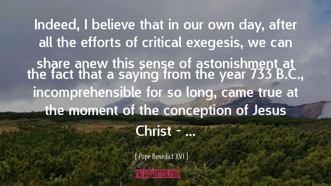 Of Jesus Christ quotes by Pope Benedict XVI