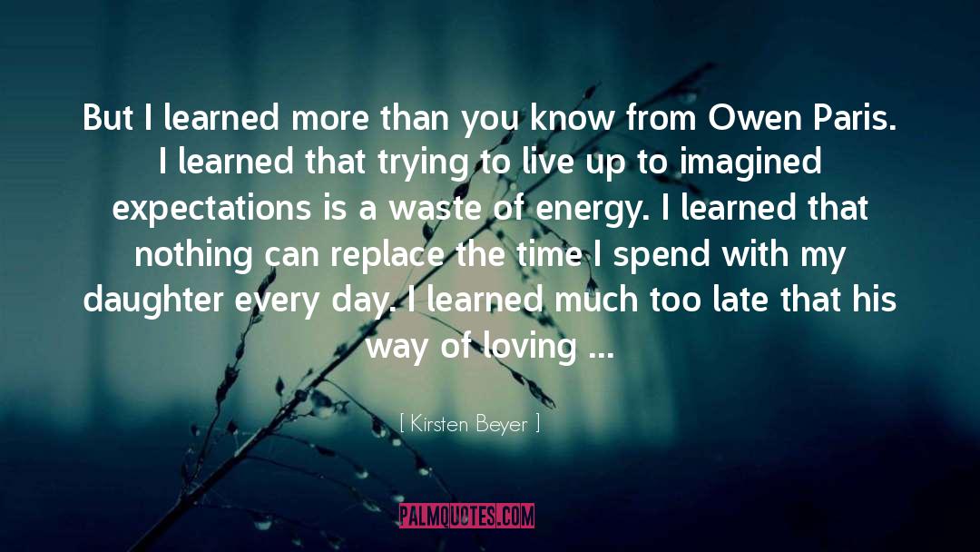 Of Loving quotes by Kirsten Beyer