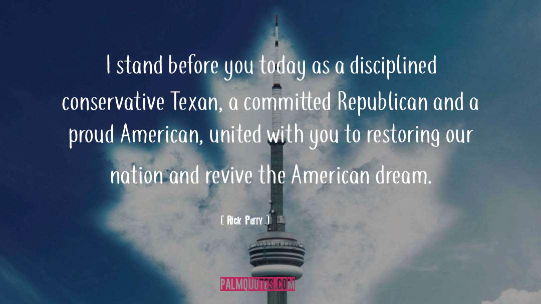 Of Plymouth Plantation American Dream quotes by Rick Perry