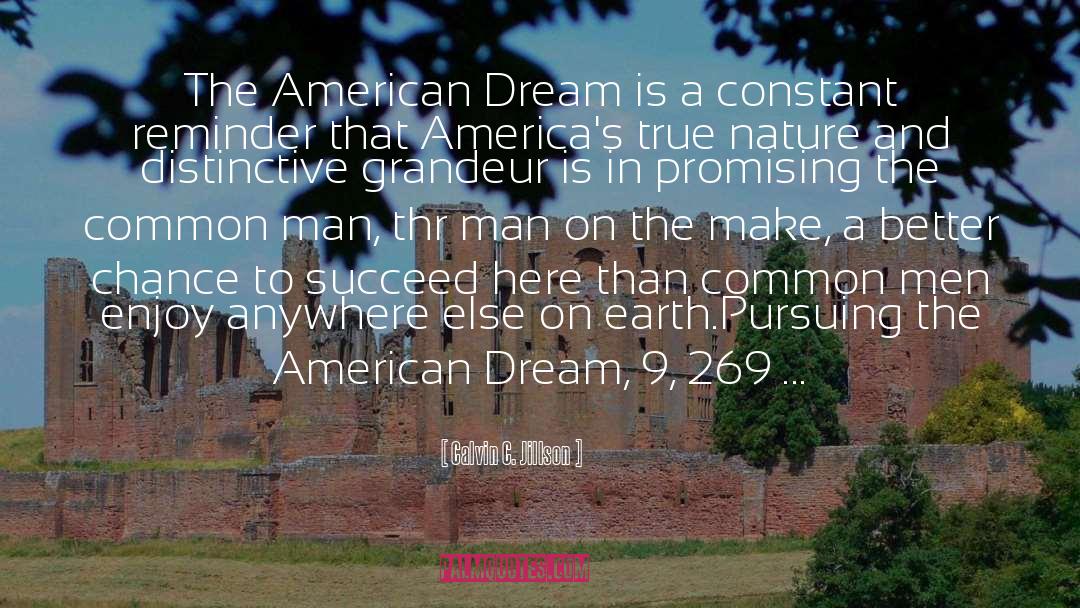 Of Plymouth Plantation American Dream quotes by Calvin C. Jillson