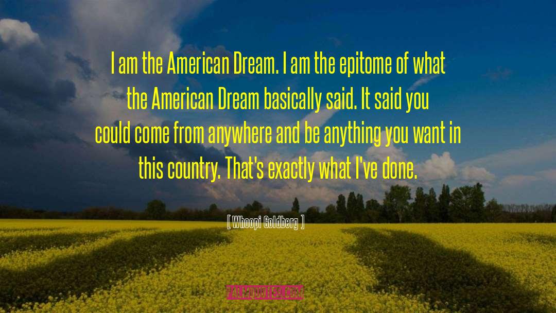 Of Plymouth Plantation American Dream quotes by Whoopi Goldberg