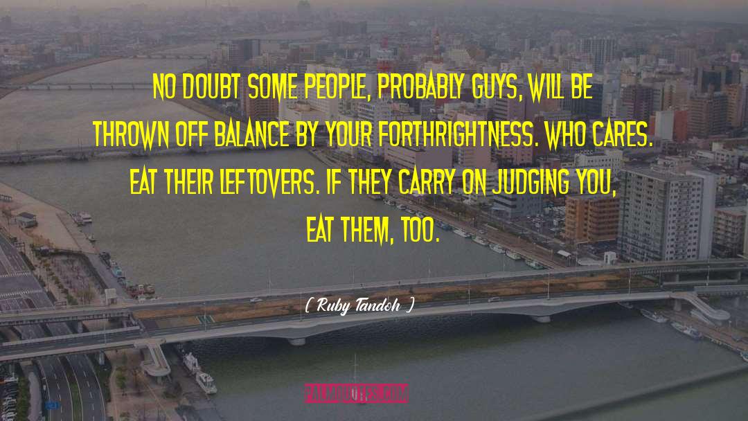 Off Balance quotes by Ruby Tandoh