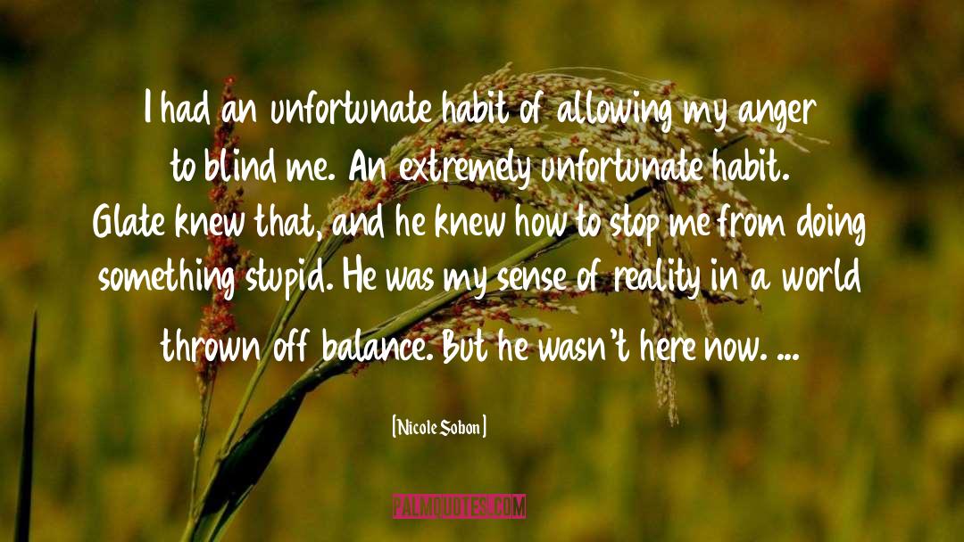 Off Balance quotes by Nicole Sobon