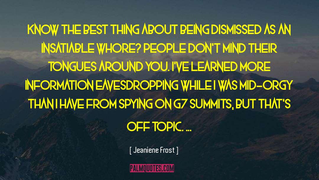 Off Topic quotes by Jeaniene Frost