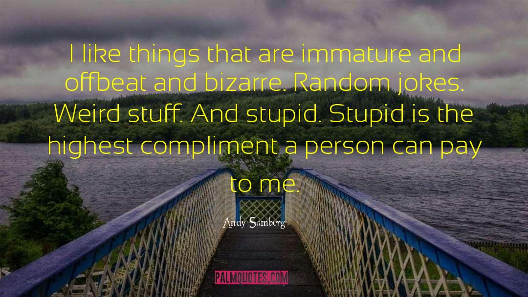 Offbeat quotes by Andy Samberg