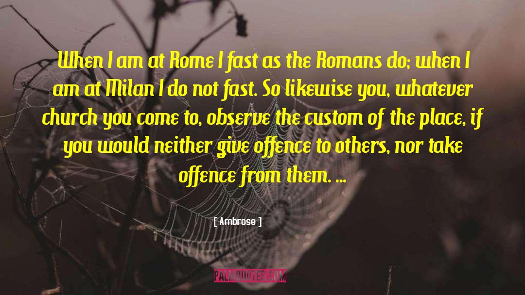 Offence quotes by Ambrose