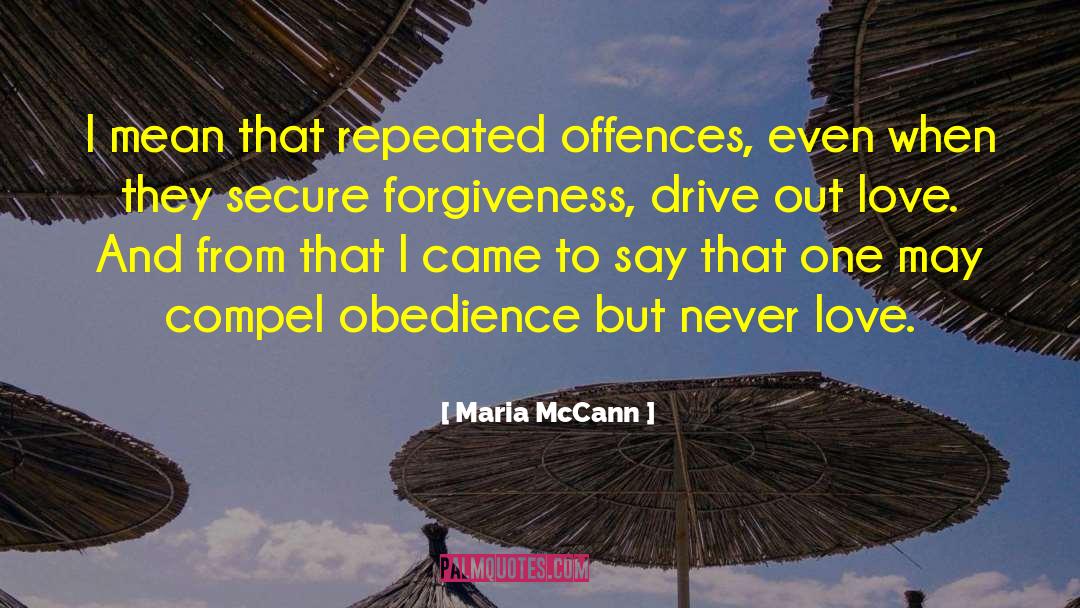 Offences quotes by Maria McCann